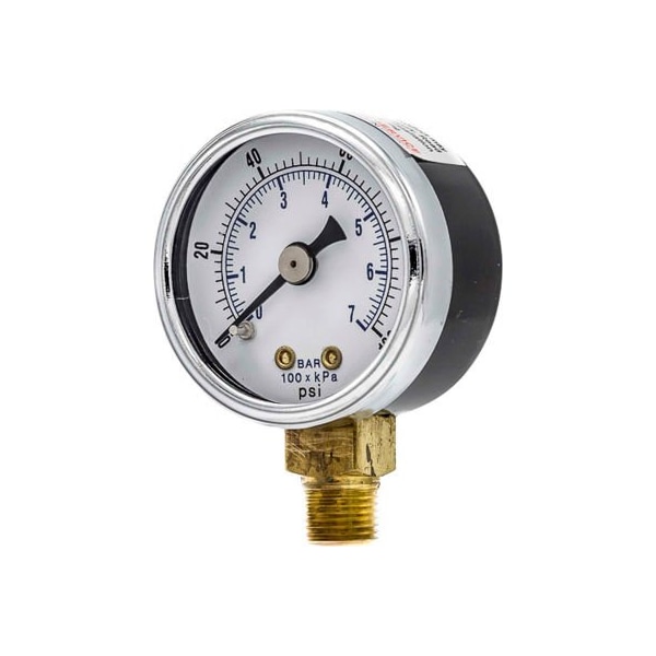 Engineered Specialty Products, Inc Pic Gauges 2" Utility Pressure Gauge, Dry Filled, 0/100 PSI